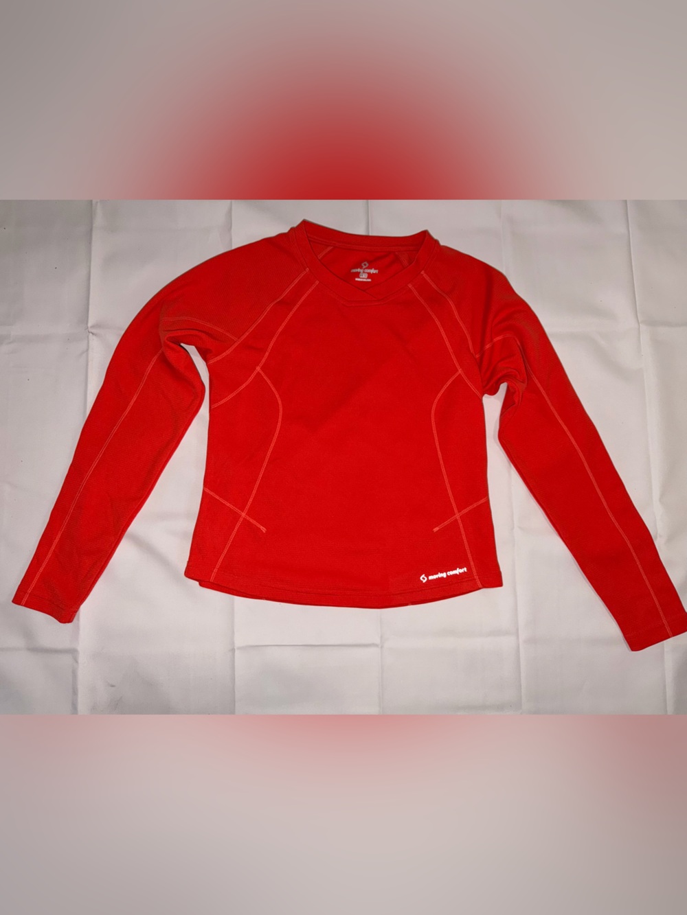 Moving Comfort Bright Red Athletic V-Neck Top
